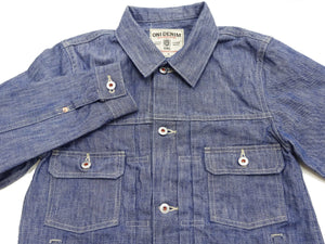ONI Denim Men's 13oz Japanese Blue Chambray Jacket - Modern Type II Style, One-Wash (ONI-02516P-SHVCH)