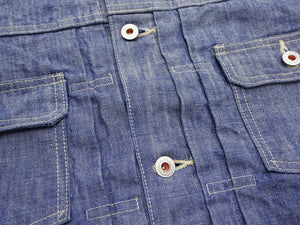 ONI Denim Men's 13oz Japanese Blue Chambray Jacket - Modern Type II Style, One-Wash (ONI-02516P-SHVCH)