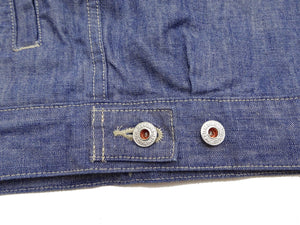 ONI Denim Men's 13oz Japanese Blue Chambray Jacket - Modern Type II Style, One-Wash (ONI-02516P-SHVCH)