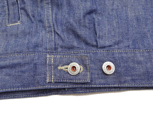 ONI Denim Men's 13oz Japanese Blue Chambray Jacket - Modern Type II Style, One-Wash (ONI-02516P-SHVCH)
