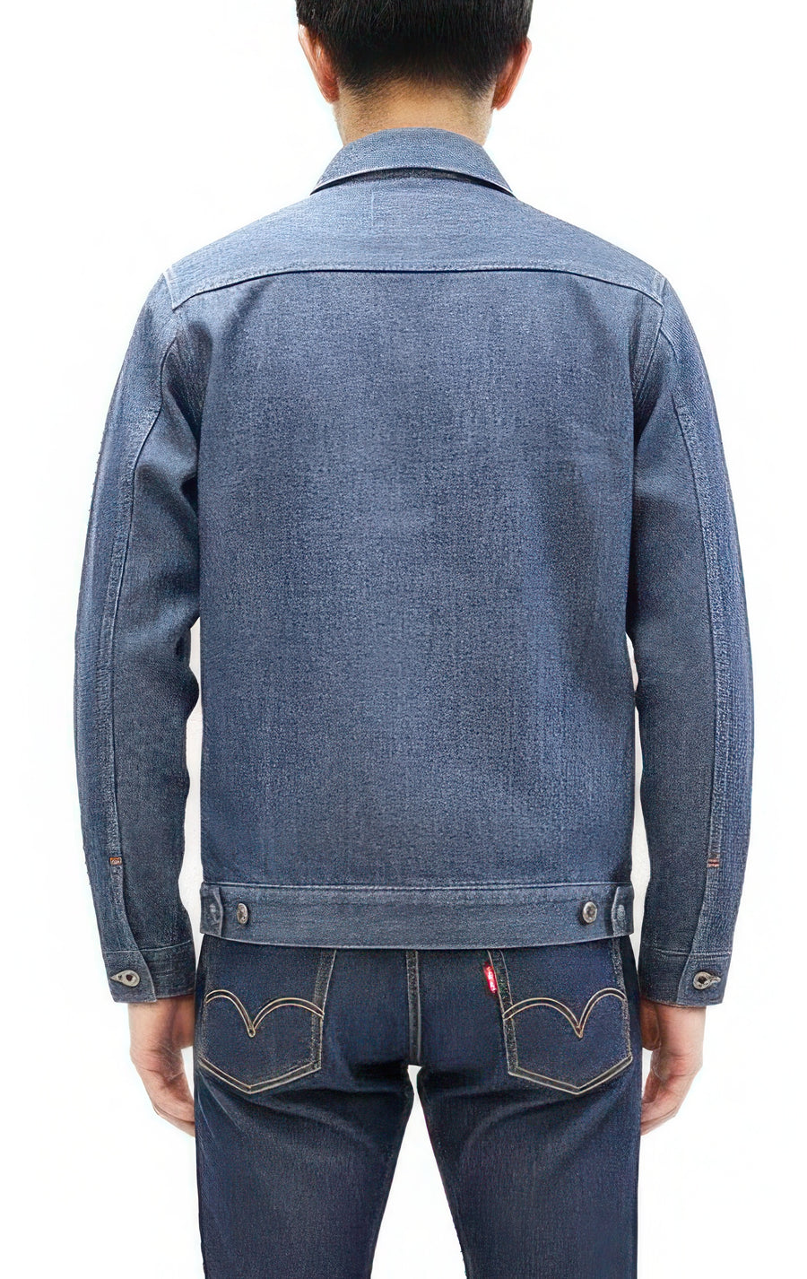 ONI Denim Men's 13oz Japanese Blue Chambray Jacket - Modern Type II Style, One-Wash (ONI-02516P-SHVCH)