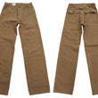 Load image into Gallery viewer, ONI Denim Men's Brown-Khaki Sulfur-Dyed Heavy Oxford Work Pants Relaxed Straight Fit Button Fly Trousers Made in Japan (ONI-207HOX-BRK)
