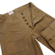 Load image into Gallery viewer, ONI Denim Men's Brown-Khaki Sulfur-Dyed Heavy Oxford Work Pants Relaxed Straight Fit Button Fly Trousers Made in Japan (ONI-207HOX-BRK)
