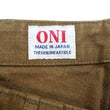 Load image into Gallery viewer, ONI Denim Men's Brown-Khaki Sulfur-Dyed Heavy Oxford Work Pants Relaxed Straight Fit Button Fly Trousers Made in Japan (ONI-207HOX-BRK)
