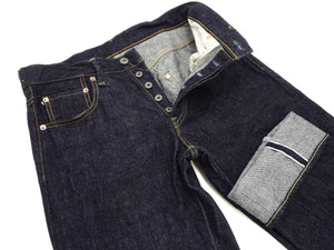 ONI Denim Relaxed Straight Jeans 200 Men's Button-Fly High-Rise 15oz. Low-Tension Selvedge Denim Indigo Jean Pants ONI-200