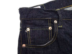 ONI Denim Relaxed Straight Jeans 200 Men's Button-Fly High-Rise 15oz. Low-Tension Selvedge Denim Indigo Jean Pants ONI-200