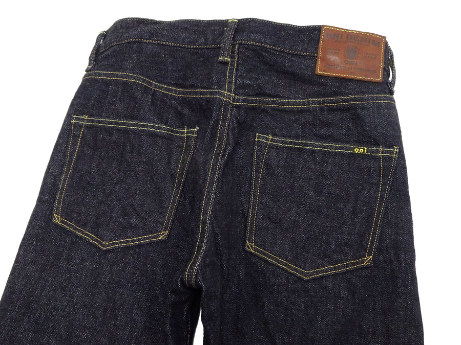 ONI Denim Relaxed Straight Jeans 200 Men's Button-Fly High-Rise 15oz. Low-Tension Selvedge Denim Indigo Jean Pants ONI-200