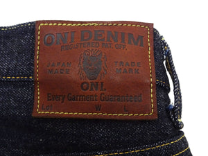 ONI Denim Relaxed Straight Jeans 200 Men's Button-Fly High-Rise 15oz. Low-Tension Selvedge Denim Indigo Jean Pants ONI-200