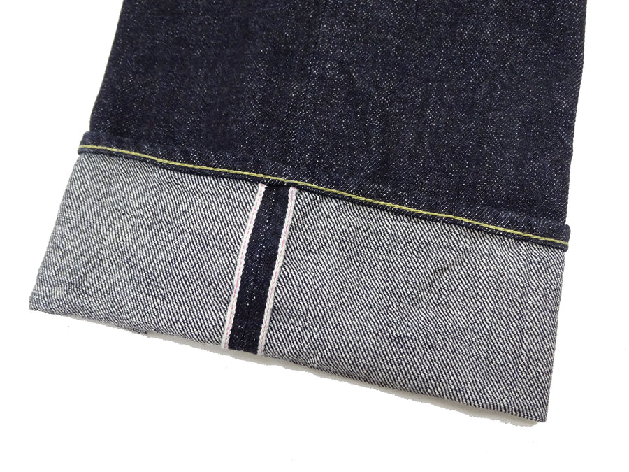 ONI Denim Relaxed Straight Jeans 200 Men's Button-Fly High-Rise 15oz. Low-Tension Selvedge Denim Indigo Jean Pants ONI-200