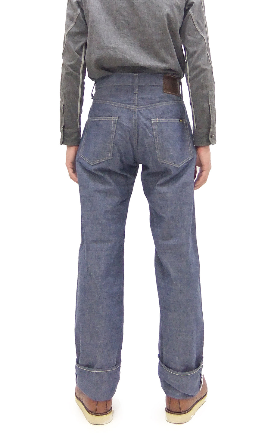 ONI Denim Blue Chambray Pants - Men's Relaxed Straight Fit, Button Fly, Casual Lightweight 8oz Chambray Jeans - ONI200-HCSV