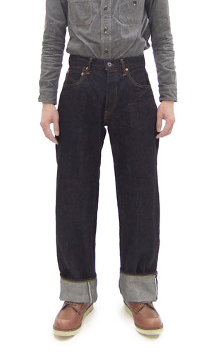 ONI Denim Baggy Jeans 222 Men's High-Rise Wide Leg Straight 15oz. Low-Tension Selvedge Denim Indigo Jean Pants ONI-222