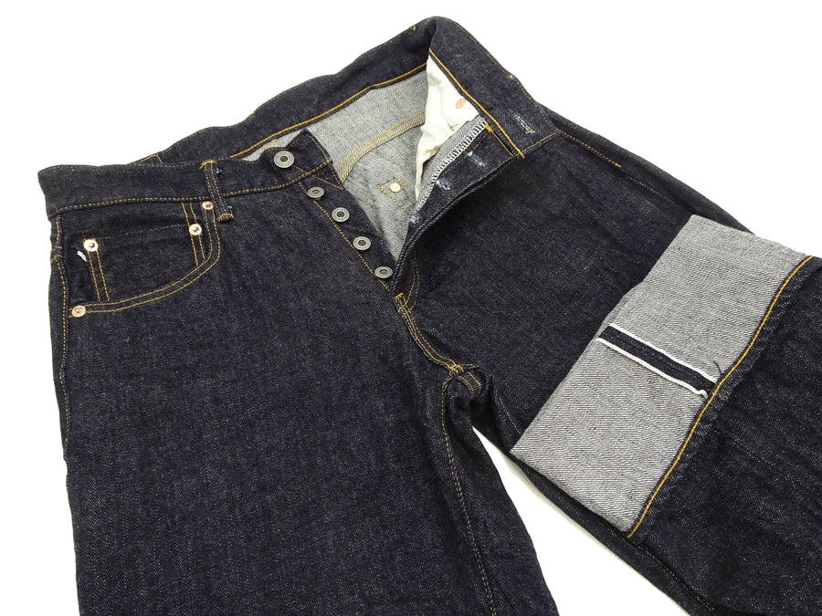 ONI Denim Baggy Jeans 222 Men's High-Rise Wide Leg Straight 15oz. Low-Tension Selvedge Denim Indigo Jean Pants ONI-222