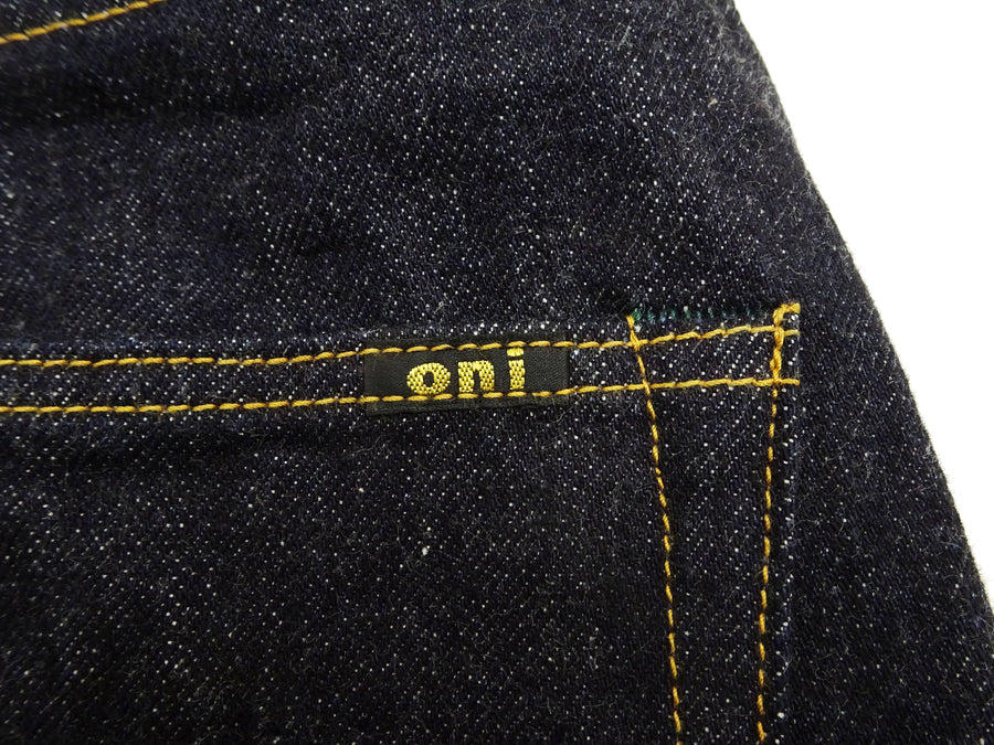 ONI Denim Baggy Jeans 222 Men's High-Rise Wide Leg Straight 15oz. Low-Tension Selvedge Denim Indigo Jean Pants ONI-222