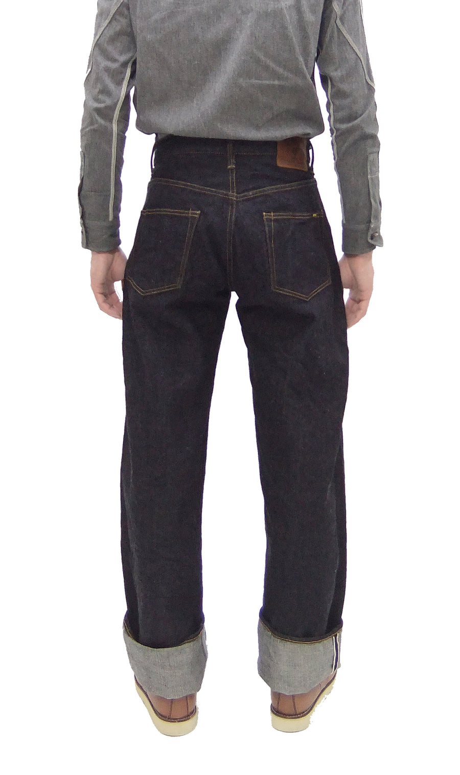 ONI Denim Baggy Jeans 222 Men's High-Rise Wide Leg Straight 15oz. Low-Tension Selvedge Denim Indigo Jean Pants ONI-222