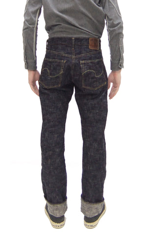 ONI Denim Jeans 246-Kasuri Men's 17oz. ONI-Kasuri Denim Jeans Tapered Fit Indigo Slub Denim Jean Pants ONI246-Kasuri