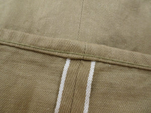 ONI Denim Selvedge Chino Pants - Men's Relaxed Straight Fit, Button Fly, Casual 8oz Selvage Chino Twill Trousers - ONI266SVC-KHB khaki-Beige