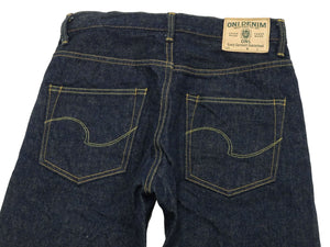 ONI Denim Men's 15oz Selvedge Jeans - Old-Style Spun Yarn & Shuttle-Loom Woven Denim, Regular Straight Fit, Button Fly, Indigo One Wash, Made in Japan (ONI270-Ishikawadai)