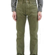 Load image into Gallery viewer, ONI Denim Men's 18oz Olive Denim Jeans - Heavyweight, Regular Straight Fit, Button Fly, Made in Japan (ONI270-OLD18)

