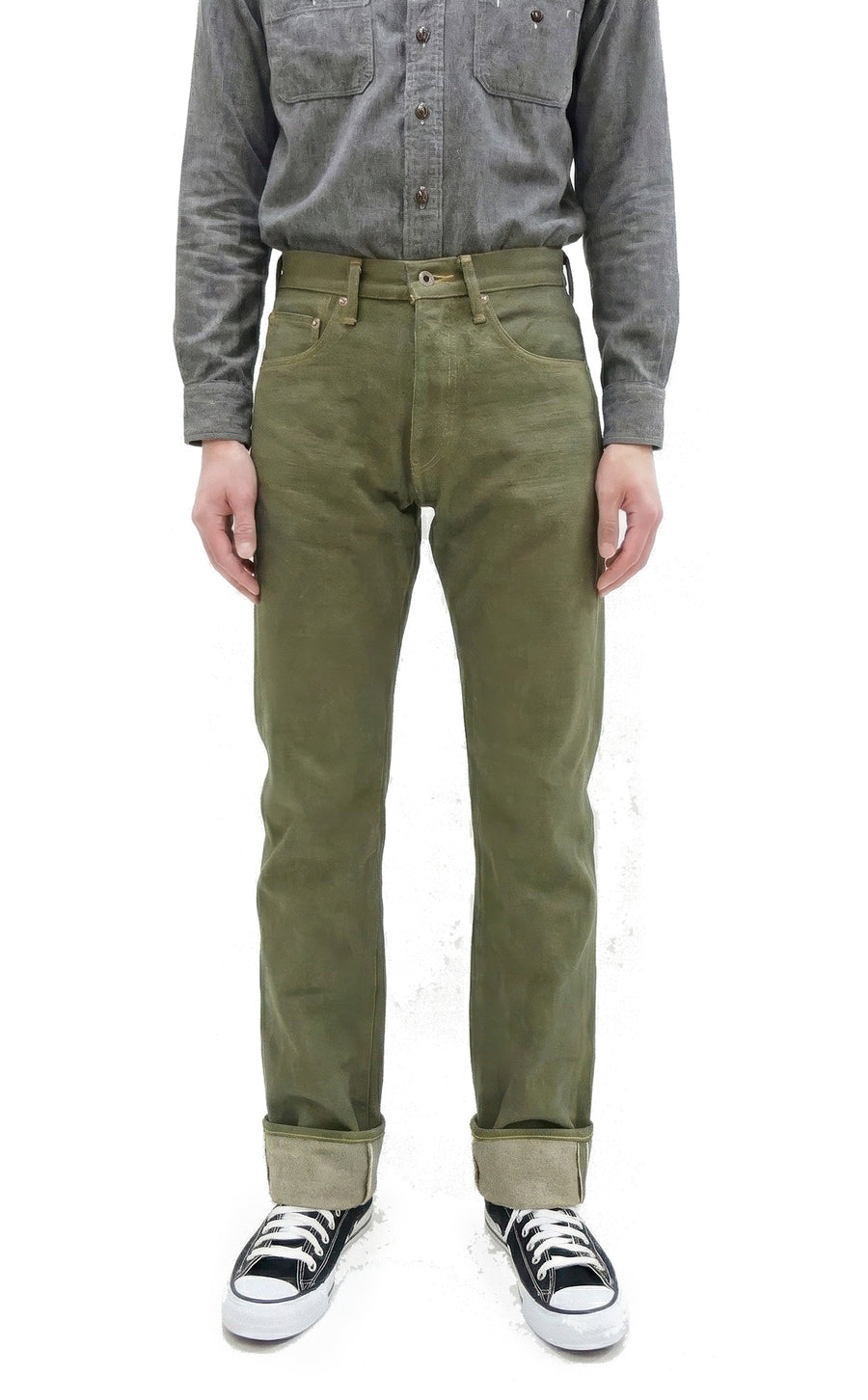 ONI Denim Men's 18oz Olive Denim Jeans - Heavyweight, Regular