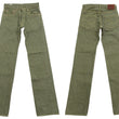 Load image into Gallery viewer, ONI Denim Men's 18oz Olive Denim Jeans - Heavyweight, Regular Straight Fit, Button Fly, Made in Japan (ONI270-OLD18)
