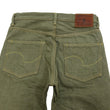 Load image into Gallery viewer, ONI Denim Men's 18oz Olive Denim Jeans - Heavyweight, Regular Straight Fit, Button Fly, Made in Japan (ONI270-OLD18)
