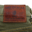 Load image into Gallery viewer, ONI Denim Men's 18oz Olive Denim Jeans - Heavyweight, Regular Straight Fit, Button Fly, Made in Japan (ONI270-OLD18)
