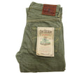 Load image into Gallery viewer, ONI Denim Men's 18oz Olive Denim Jeans - Heavyweight, Regular Straight Fit, Button Fly, Made in Japan (ONI270-OLD18)
