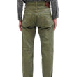 Load image into Gallery viewer, ONI Denim Men's 18oz Olive Denim Jeans - Heavyweight, Regular Straight Fit, Button Fly, Made in Japan (ONI270-OLD18)
