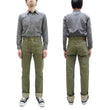 Load image into Gallery viewer, ONI Denim Men's 18oz Olive Denim Jeans - Heavyweight, Regular Straight Fit, Button Fly, Made in Japan (ONI270-OLD18)
