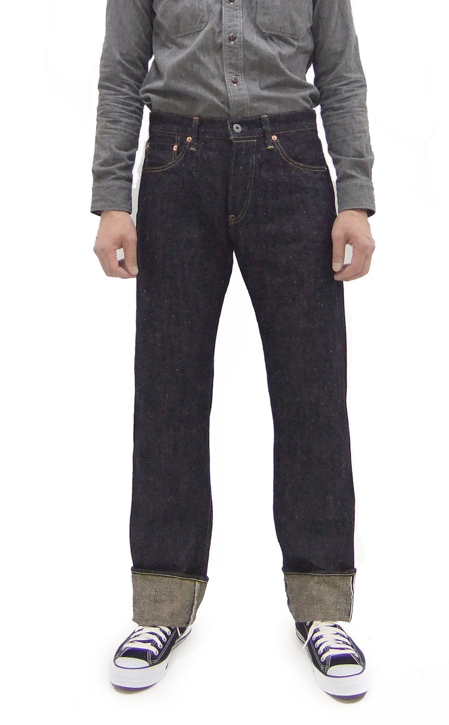 ONI Denim 13.7oz Neppy Selvedge Jeans Made in Japan - Men's Regular Straight Fit - ONI288-13.7NEP One-Wash Indigo