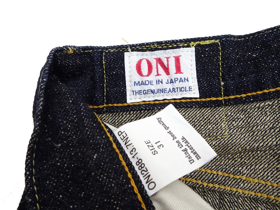 ONI Denim 13.7oz Neppy Selvedge Jeans Made in Japan - Men's Regular Straight Fit - ONI288-13.7NEP One-Wash Indigo