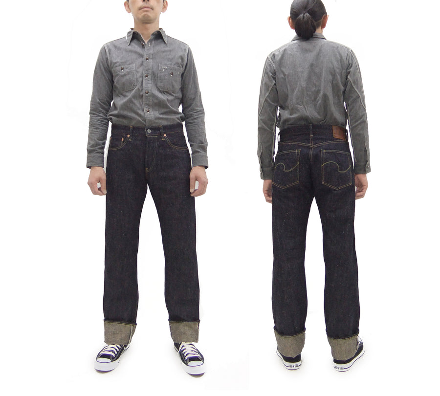 ONI Denim 13.7oz Neppy Selvedge Jeans Made in Japan - Men's Regular Straight Fit - ONI288-13.7NEP One-Wash Indigo
