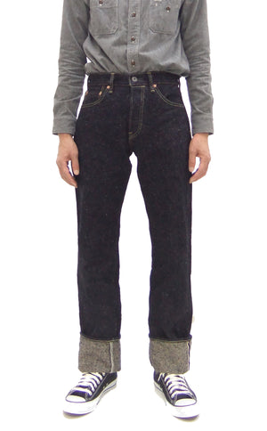 ONI Denim Men's 20 oz Heavyweight Nep Selvedge Jeans - Regular Straight Fit - One Wash Indigo - Made in Japan (ONI288-Asphalt)