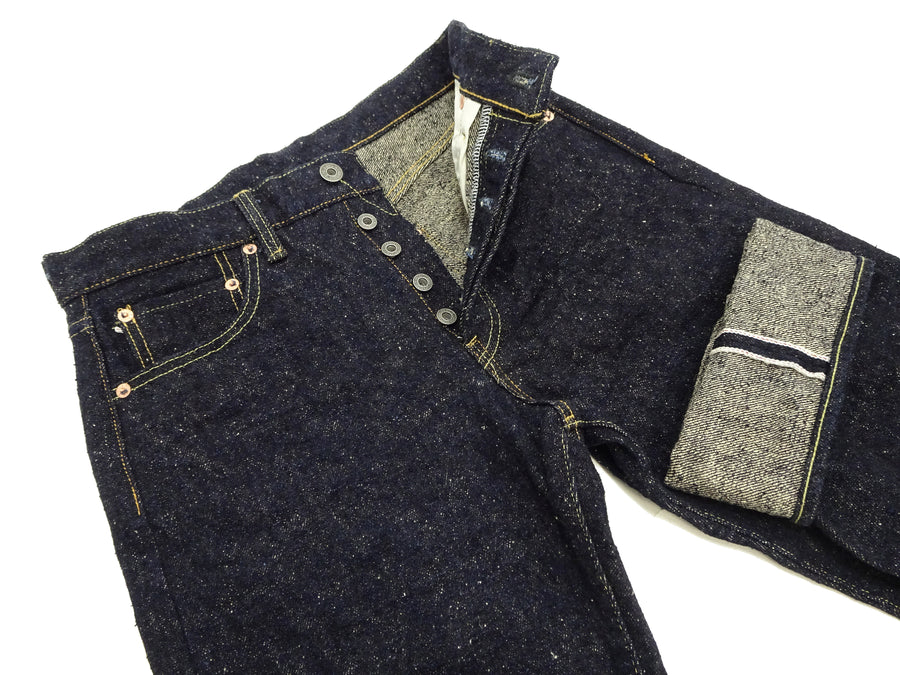 ONI Denim Men's 20 oz Heavyweight Nep Selvedge Jeans - Regular Straight Fit - One Wash Indigo - Made in Japan (ONI288-Asphalt)