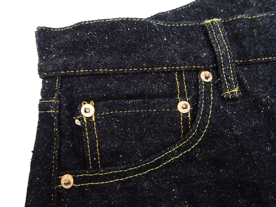 ONI Denim Men's 20 oz Heavyweight Nep Selvedge Jeans - Regular Straight Fit - One Wash Indigo - Made in Japan (ONI288-Asphalt)