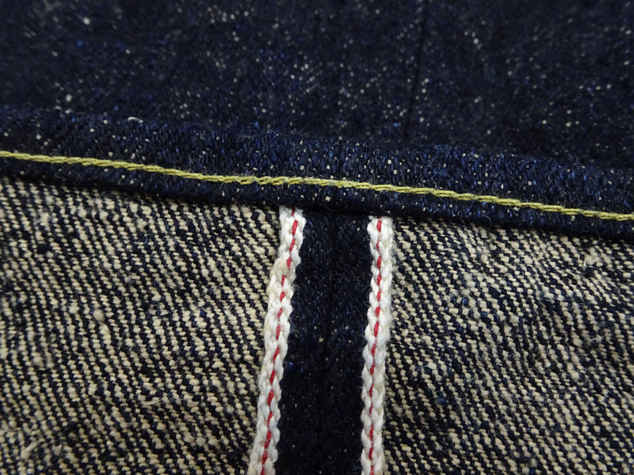 ONI Denim Men's 20 oz Heavyweight Nep Selvedge Jeans - Regular Straight Fit - One Wash Indigo - Made in Japan (ONI288-Asphalt)