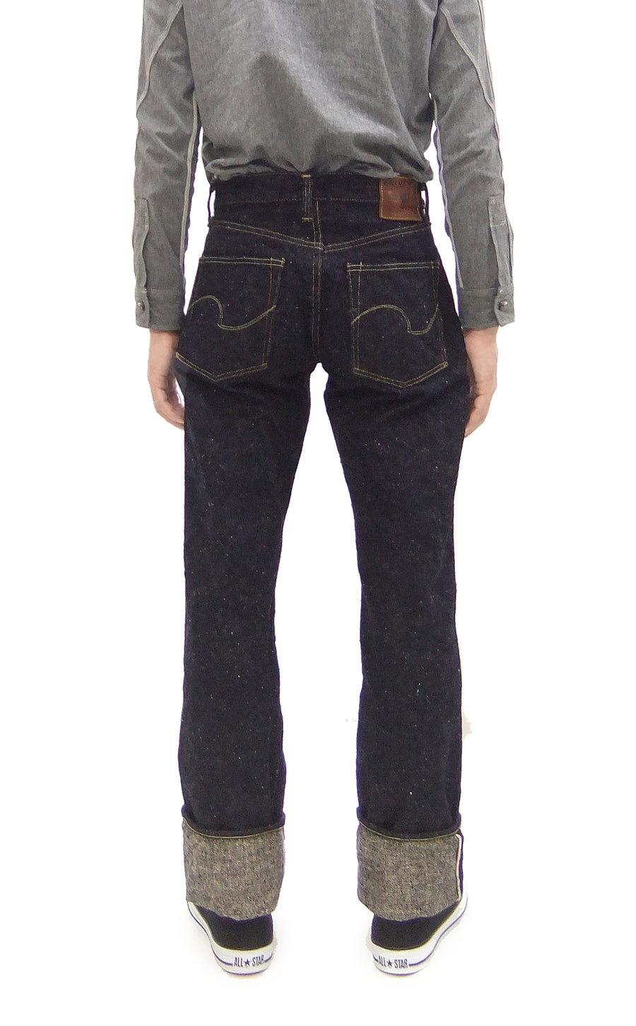 ONI Denim Men's 20 oz Heavyweight Nep Selvedge Jeans - Regular Straight Fit - One Wash Indigo - Made in Japan (ONI288-Asphalt)