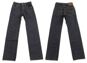 ONI Denim Jeans 288 Men's Regular Straight 15oz Selvedge Crashed Concrete Denim ONI288CCD-MOCA Indigo Warp / Mocha Brown Weft