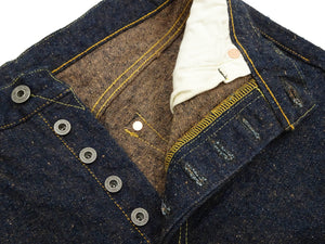 ONI Denim Jeans 288 Men's Regular Straight 15oz Selvedge Crashed Concrete Denim ONI288CCD-MOCA Indigo Warp / Mocha Brown Weft