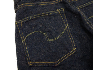 ONI Denim Jeans 288 Men's Regular Straight 15oz Selvedge Crashed Concrete Denim ONI288CCD-MOCA Indigo Warp / Mocha Brown Weft