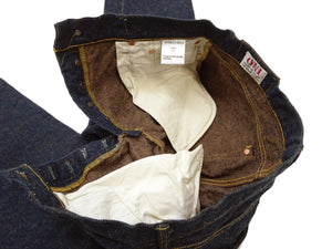 ONI Denim Jeans 288 Men's Regular Straight 15oz Selvedge Crashed Concrete Denim ONI288CCD-MOCA Indigo Warp / Mocha Brown Weft