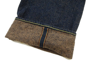 ONI Denim Jeans 288 Men's Regular Straight 15oz Selvedge Crashed Concrete Denim ONI288CCD-MOCA Indigo Warp / Mocha Brown Weft