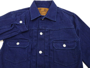 Kojima Genes Sashiko Jacket rnb5049 Men's Type 2 Style Japanese Sashiko Indigo Jacket RNB-5049
