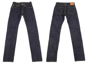 Samurai Jeans S0511XXII Men's Slim Tapered Fit One-Washed 15 Oz. Japanese Indigo Denim Pants