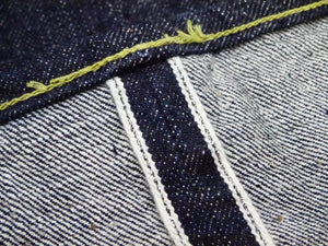 Samurai Jeans S0511XXII Men's Slim Tapered Fit One-Washed 15 Oz. Japanese Indigo Denim Pants