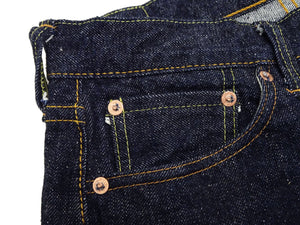 Samurai Jeans S0511XXII Men's Slim Tapered Fit One-Washed 15 Oz. Japanese Indigo Denim Pants