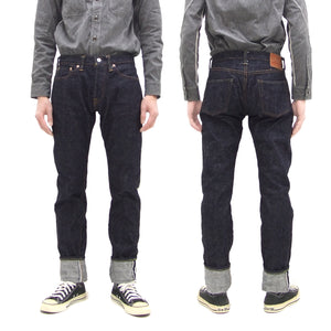 Samurai Jeans S0511XXII Men's Slim Tapered Fit One-Washed 15 Oz. Japanese Indigo Denim Pants
