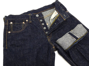 Samurai Jeans S5000VXII Men's Straight-Leg with Slightly Slim-Fit 17oz. Japanese Denim Pants One-Washed