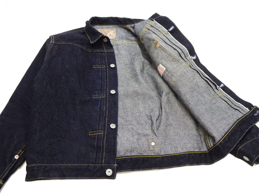Samurai Jeans Denim Jacket Men's Type 1 Style 25 Oz. Denim Jean Jacket S551XX25oz-25th One-Wash