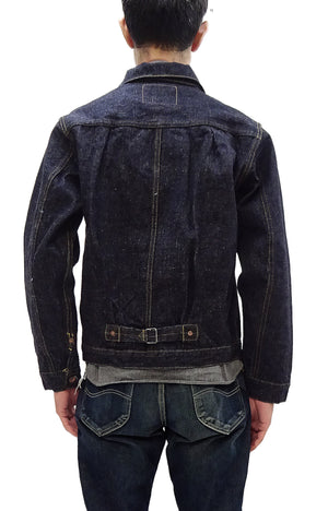 Samurai Jeans Denim Jacket S556VX Men's Type 1 Style 17 Oz. Denim Jean Jacket One-Wash